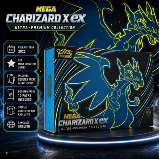 NEW SEALED POKÉMON TCG: MEGA CHARIZARD X EX ULTRA-PREMIUM COLLECTION #4