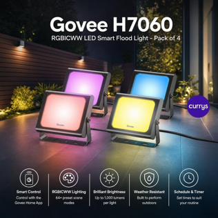 GOVEE H7060 RGBICWW LED Smart Flood Light - Pack of 4 #1 #4