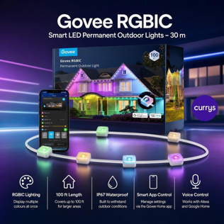 GOVEE RGBIC Smart LED Permanent Outdoor Lights - 30 m #1 #4