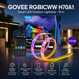 GOVEE RGBICWW H70A1 Smart LED Outdoor Lightstrip - 10 m #1 #4