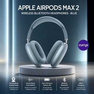 APPLE AirPods Max 2 Wireless Bluetooth Headphones - Blue #1 #4