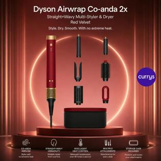 DYSON AIRWRAP CO-ANDA 2X STRAIGHT + WAVY MULTI-STYLER & DRYER - RED VELVET - PARENT DAY 1 REBORN #22