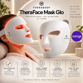 THERABODY THERAFACE MASK GLO LED FACE MASK - WHITE - N731975W #1