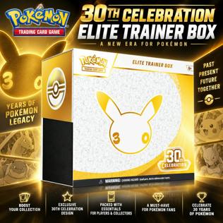BRAND NEW RELEASE POKÉMON TCG: 30TH CELEBRATION ELITE TRAINER BOX #7