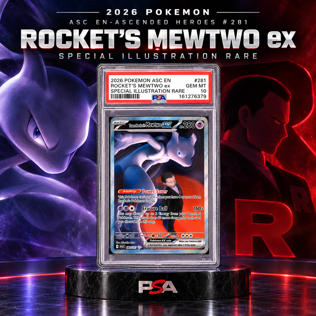 PSA 10 2026 POKEMON ASC EN-ASCENDED HEROES ROCKET'S MEWTWO ex SIR