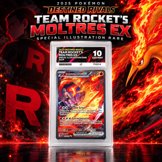 ACE 10 2025 DESTINED RIVALS TEAM ROCKET'S MOLTRES EX SIR