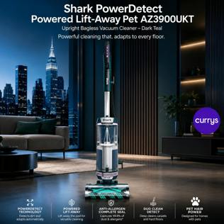 SHARK POWERDETECT POWERED LIFT-AWAY BAGLESS VACUUM CLEANER - DARK TEAL - PARENT DAY 2 #24