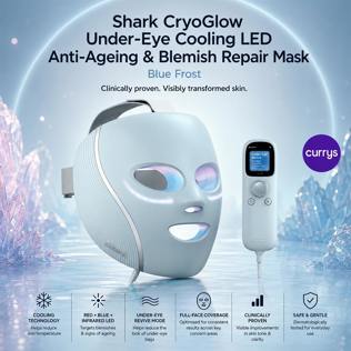 SHARK CRYOGLOW UNDER-EYE COOLING LED ANTI-AGEING REPAIR MASK - BLUE FROST - PARENT DAY 1 REBORN #20