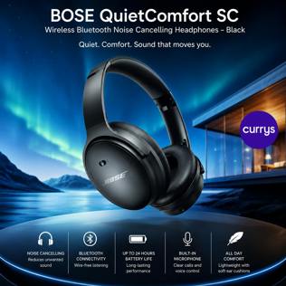 BOSE QUIETCOMFORT SC WIRELESS NOISE CANCELLING HEADPHONES – BLACK PARENT DAY 3 #24