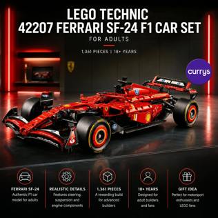 LEGO TECHNIC 42207 FERRARI SF-24 F1 CAR SET FOR ADULTS #14