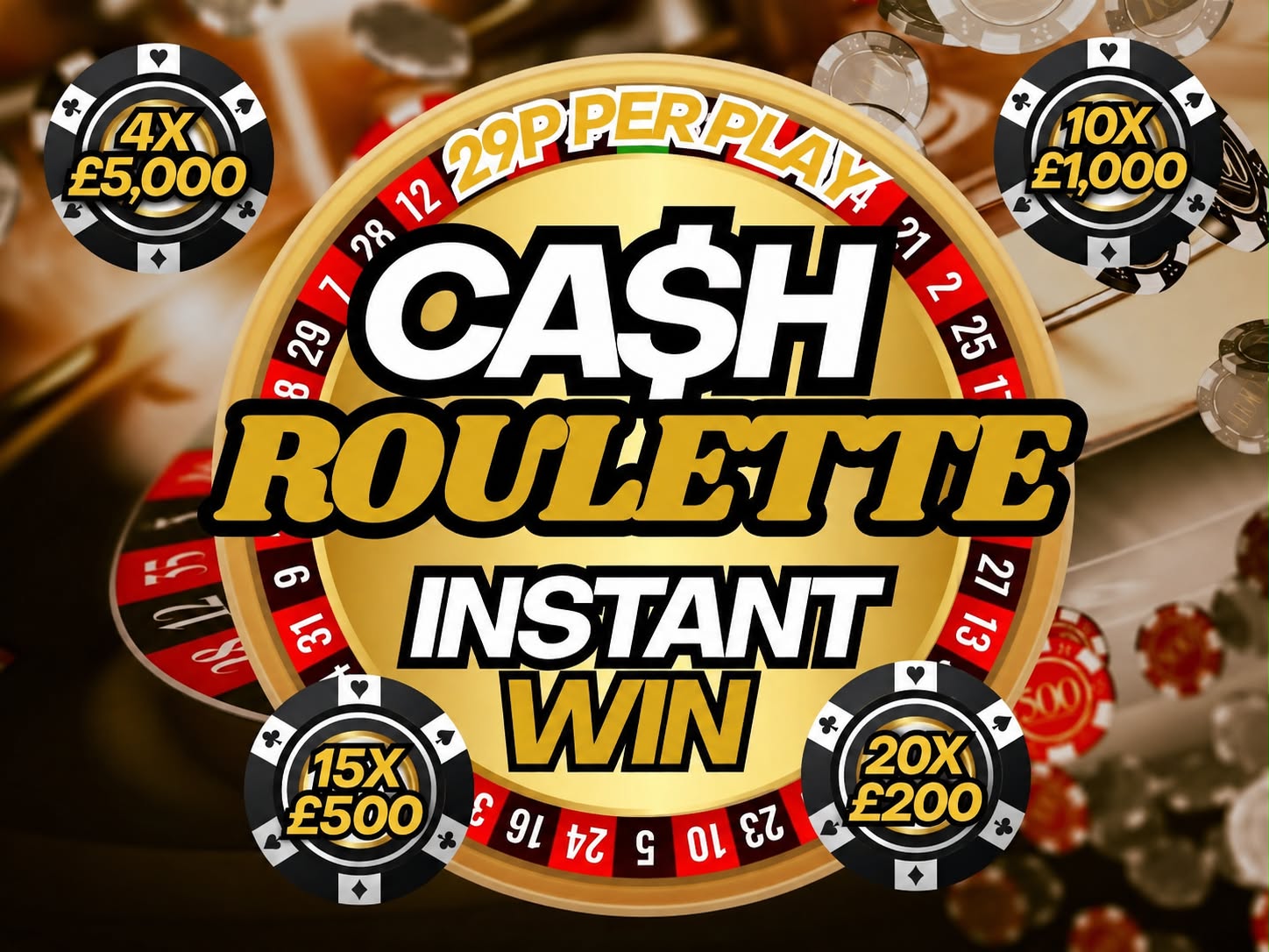 29p Instant Win Cash Competition