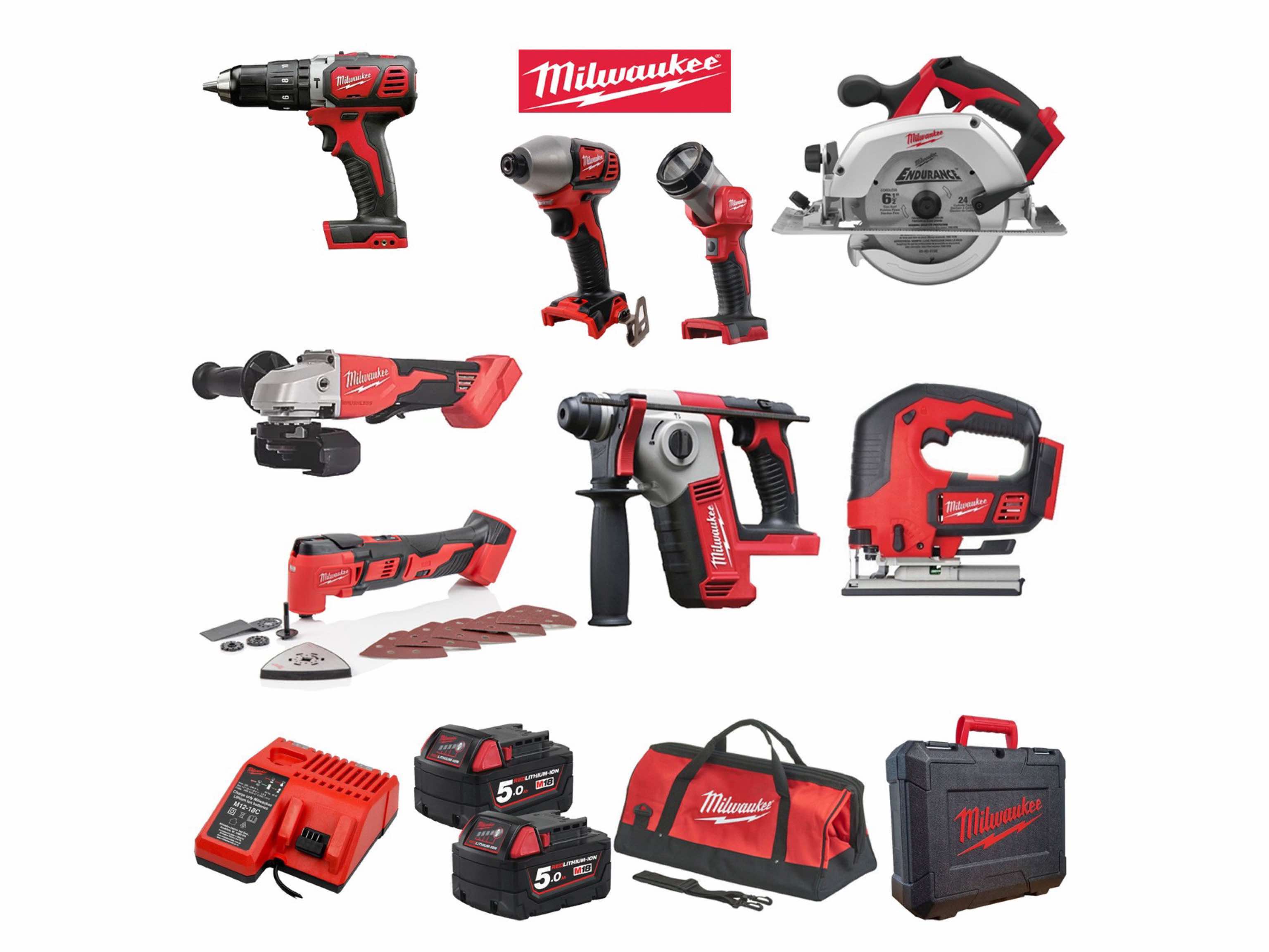 8pc Milwaukee Tool Kit