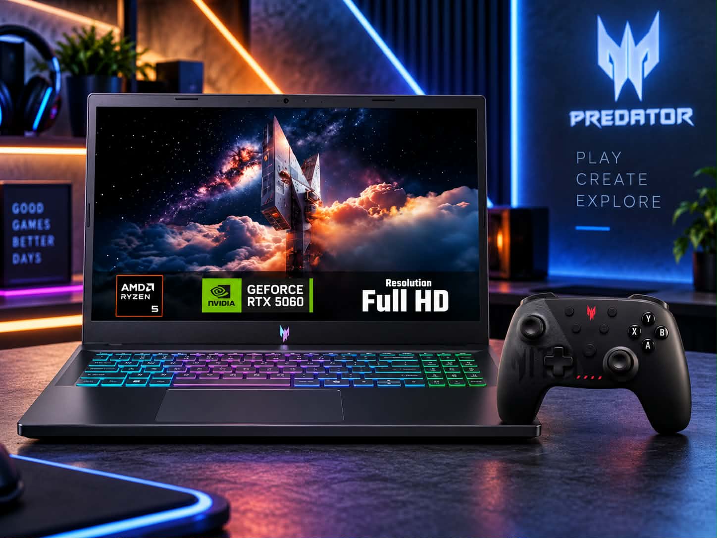 Acer Nitro V15 15.6" - AMD Ryzen 5 RTX5060 512gb