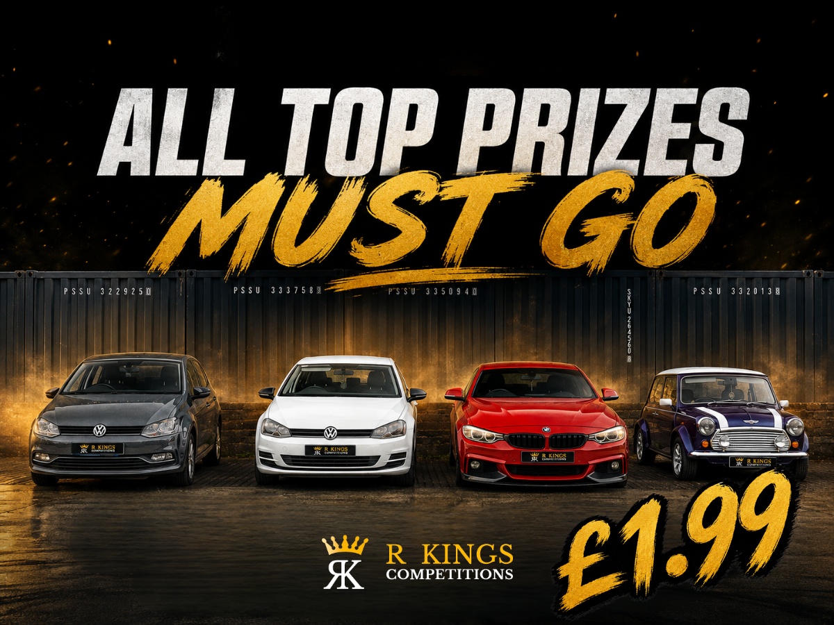 All Top Prizes Must Go Instant Win Competition