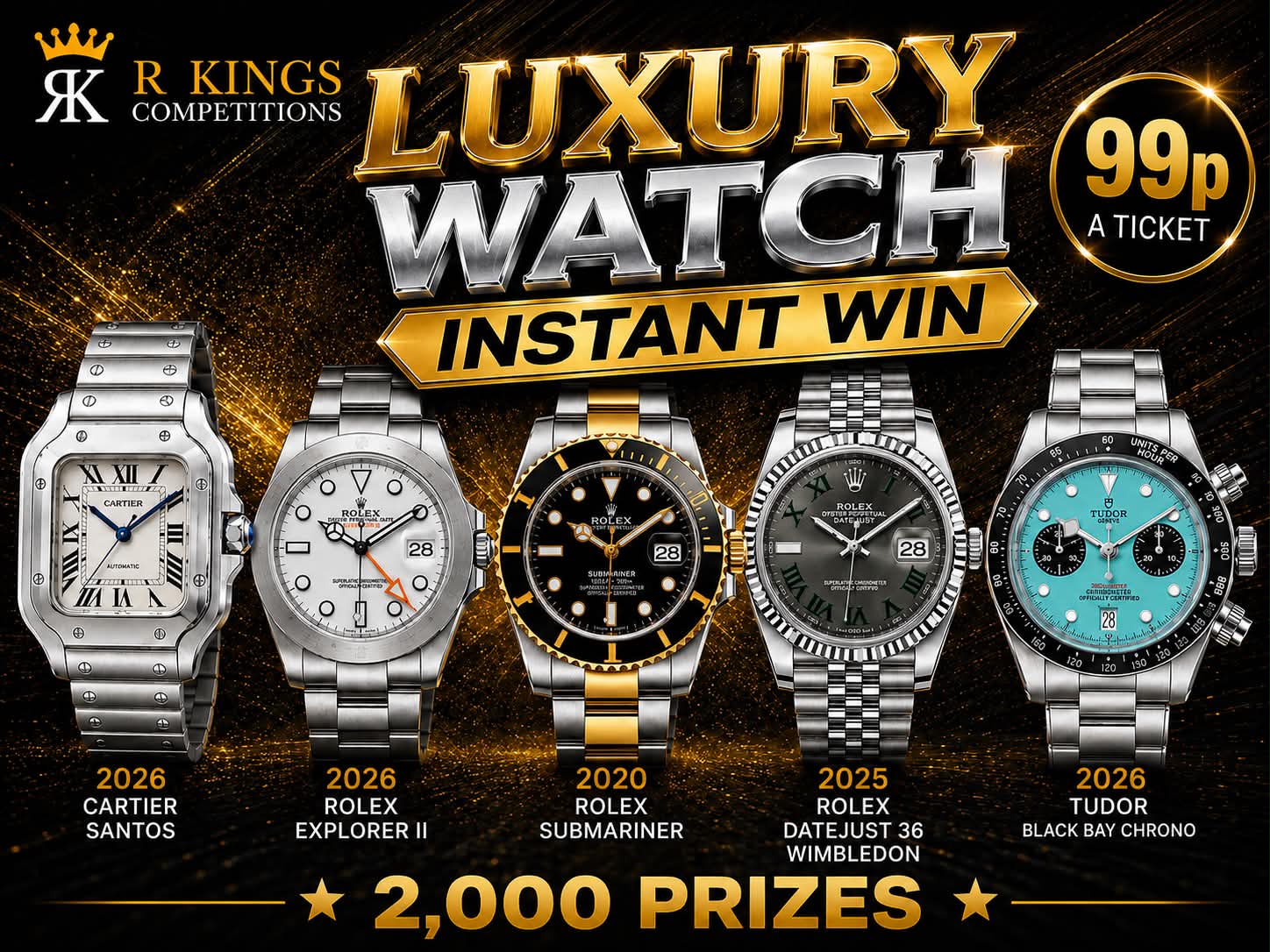 Luxury Watch & Cash Instant Win Competition