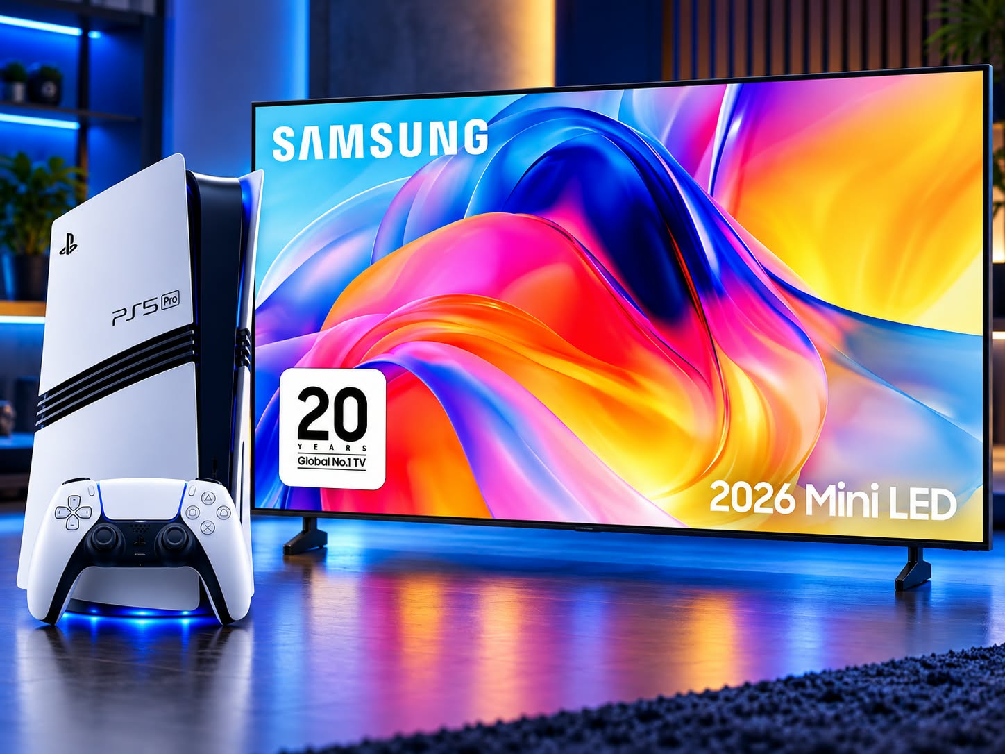 Sony Playstation 5 Pro & 55" Samsung TV