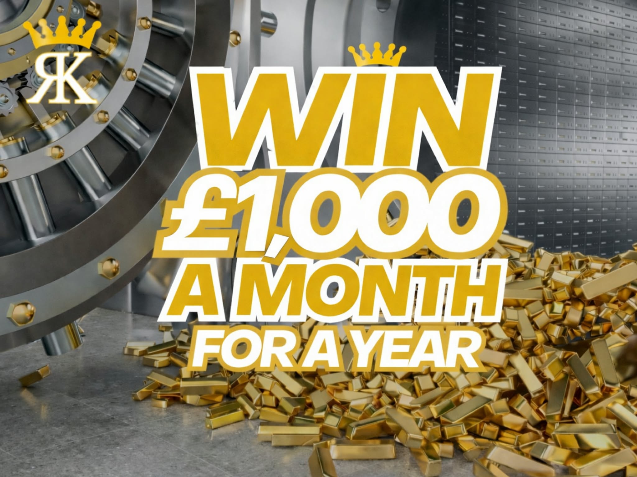 Win £12,000 or £1,000 Every Month For A Year For 27p