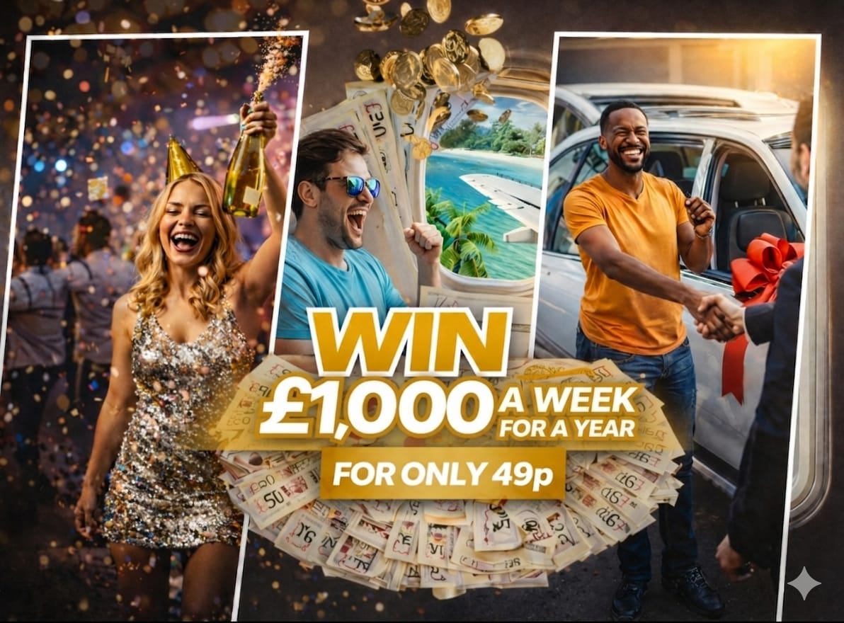 Win £50,000 OR £1,000 A Week For A Year