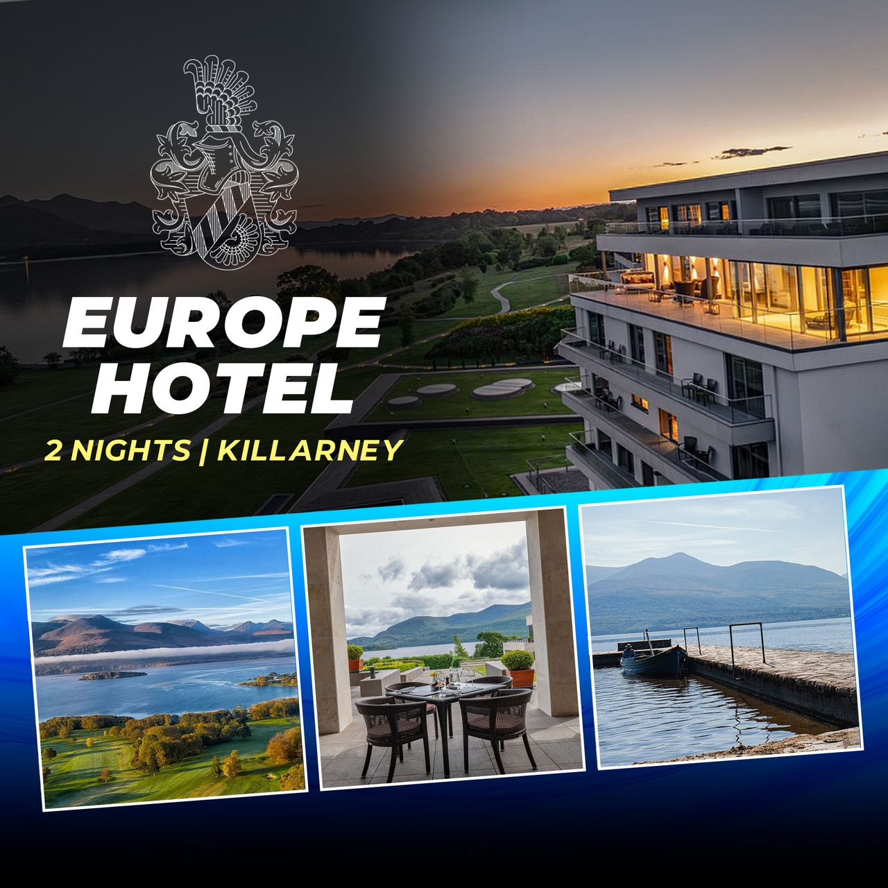 2 Night Midweek Stay in The 5* Europe Hotel Killarney
