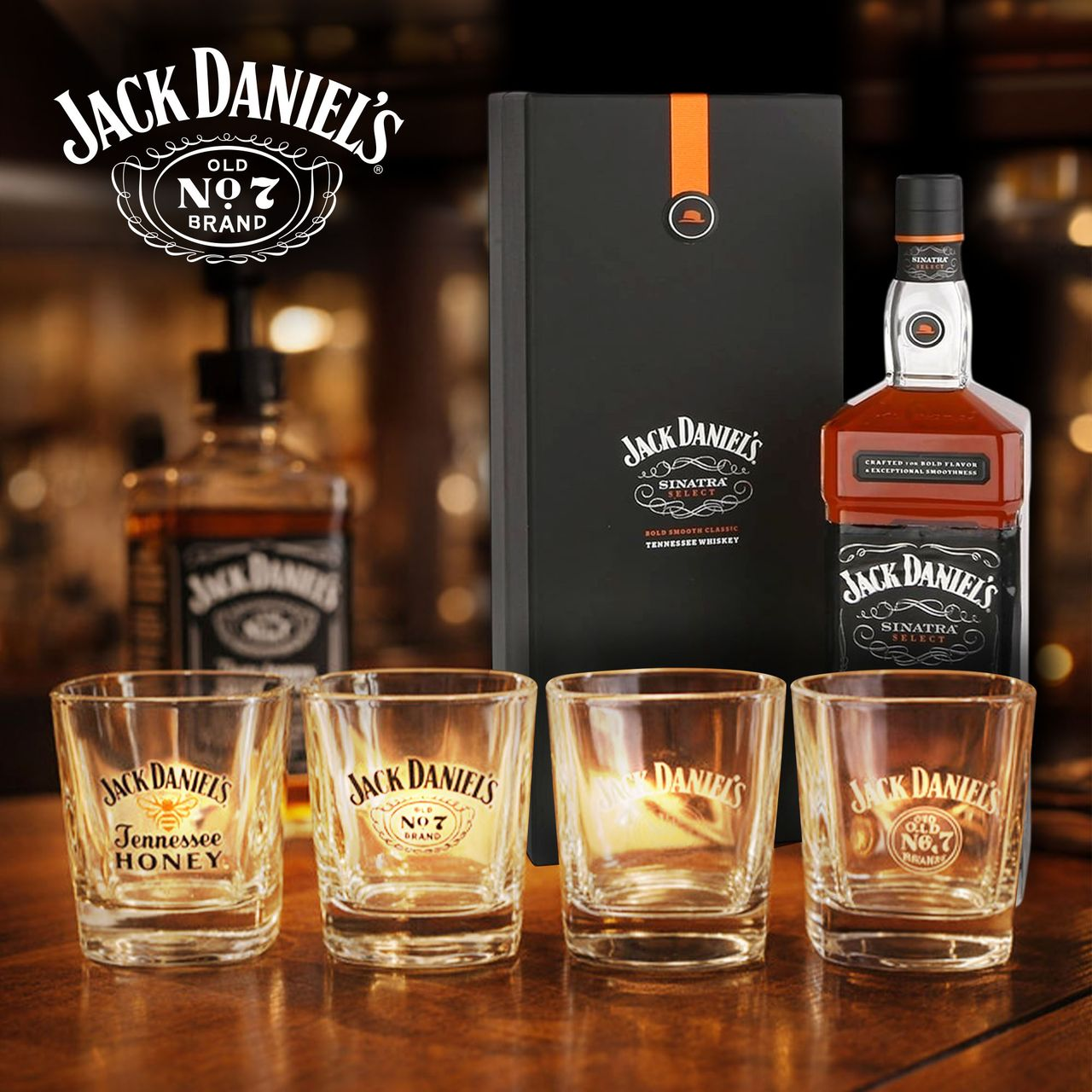 Jack Daniel's Sinatra Select – 1 Litre & 4 Tumblers