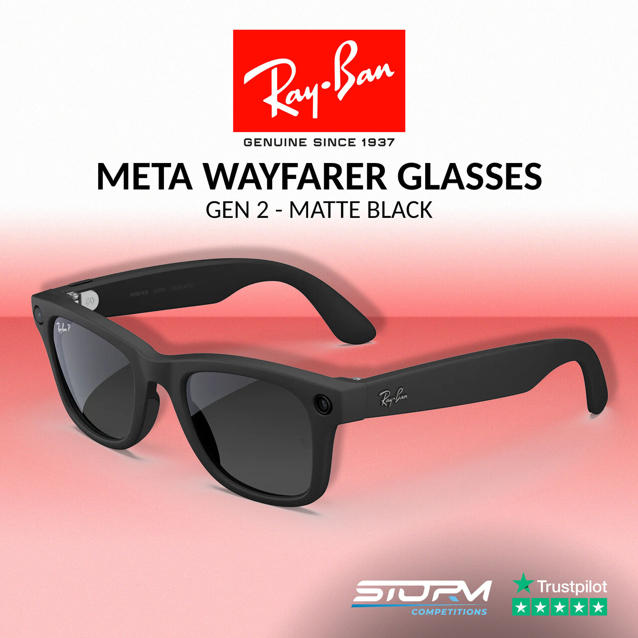 RAY-BAN Meta Wayfarer (Gen 2) Glasses – Matte Black #4