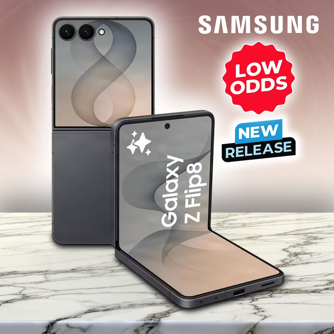 SAMSUNG Galaxy Z Flip8 – 256 GB, Graphite – LOW ODDS #4