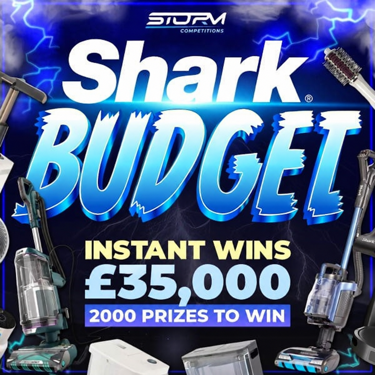 Shark Budget Instant Wins – 2,000 Prizes – £35,000 Prize Fund