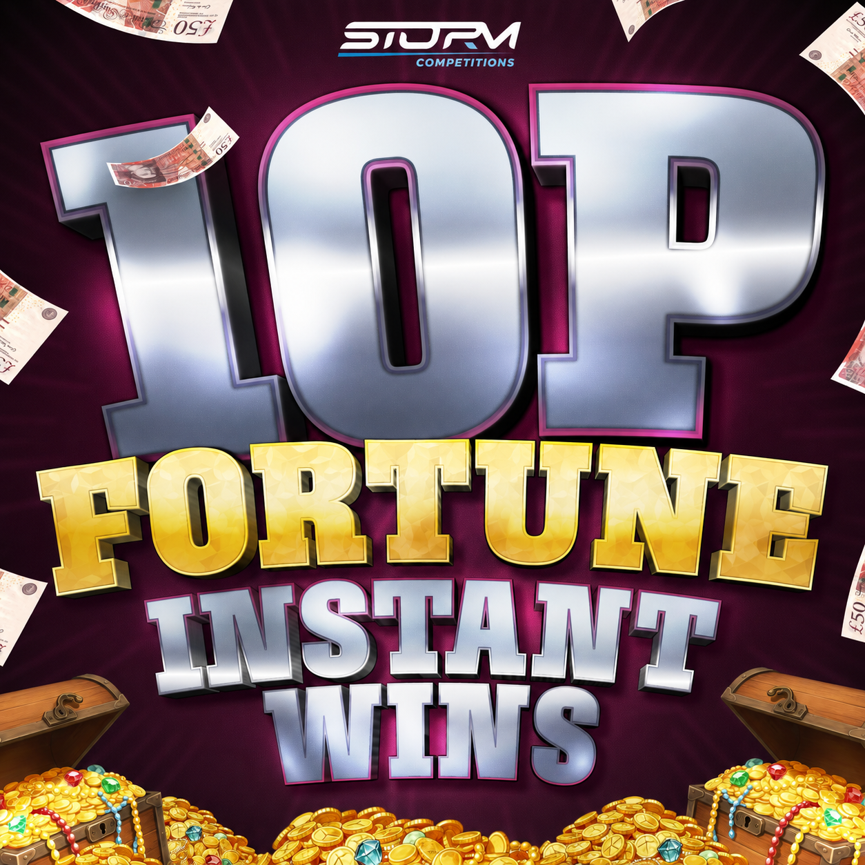 Ten Pence Fortune Instant Wins – 800 Chances To Win
