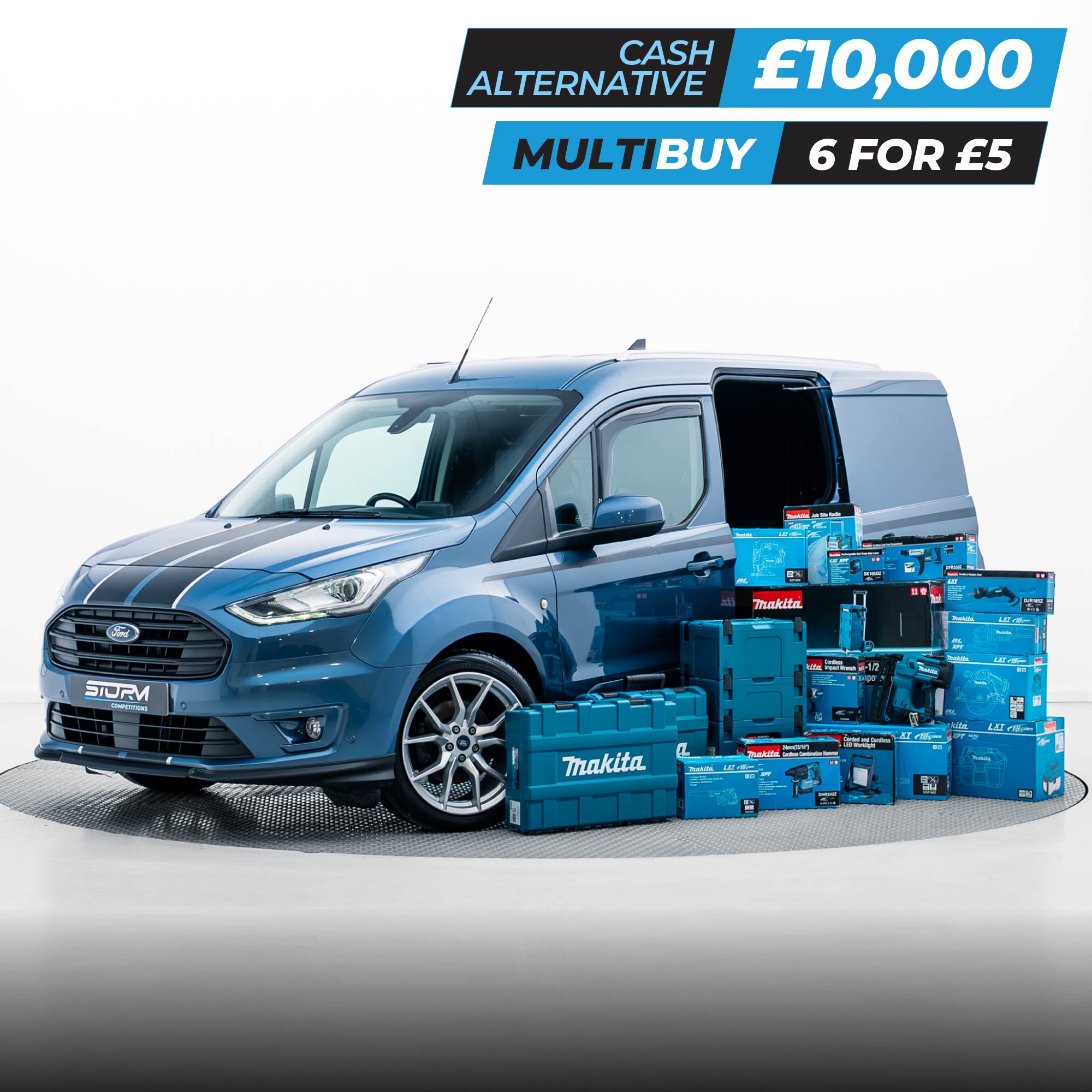 WIN THIS Ford Transit Connect Sport Van & 30 Piece Makita Tool Set