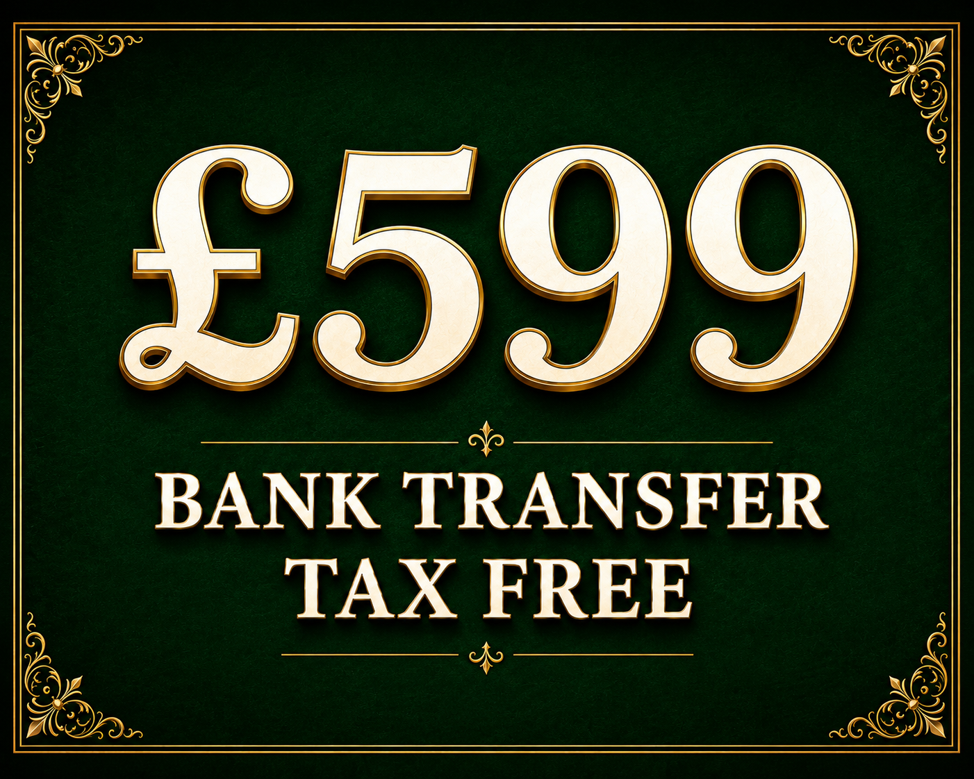 Win a Tax-Free £599 Instant Bank Transfer