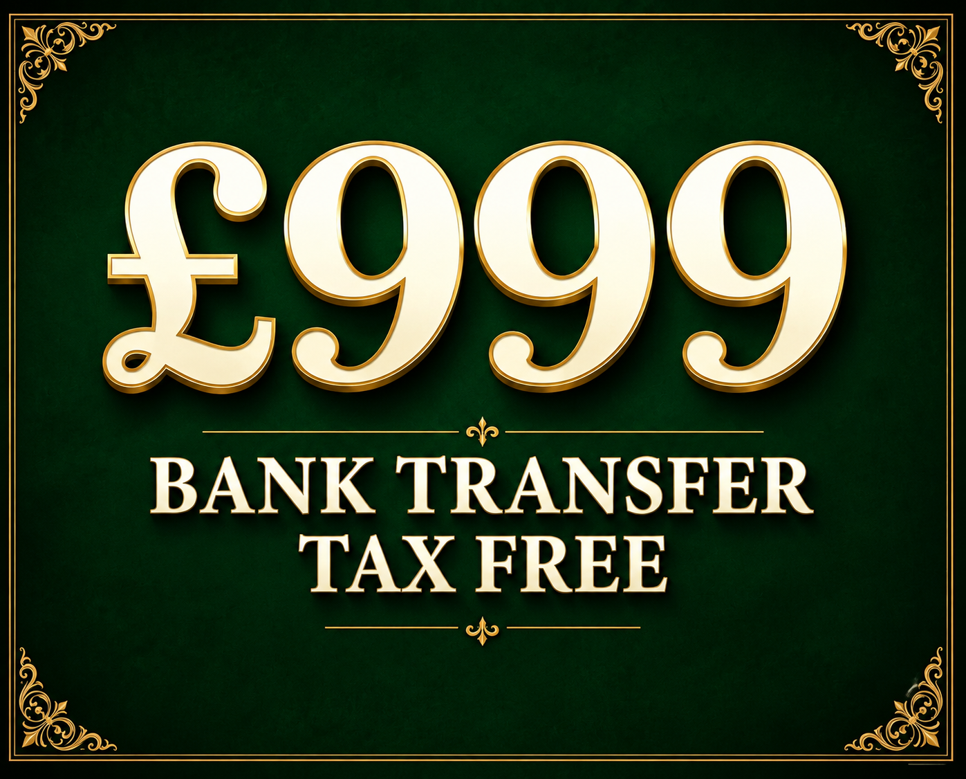 Win a Tax-Free £999 Instant Bank Transfer