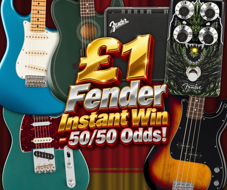 £1 Fender Instant Win – 50/50 Odds!