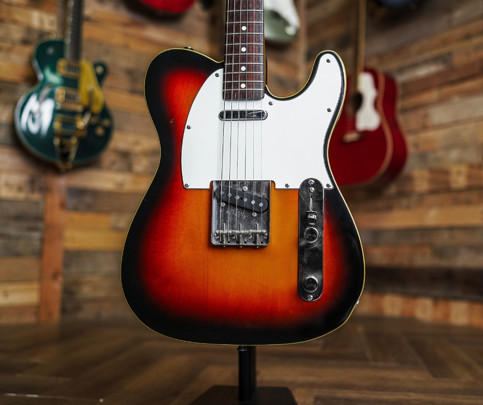 1984 Fender MIJ '62 Telecaster Custom In 3-Tone Sunburst