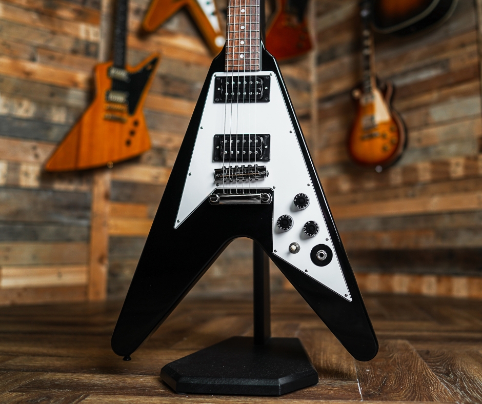 Epiphone Kirk Hammett 1979 Flying V in Ebony