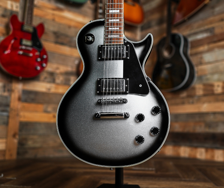 Epiphone Les Paul Custom In Silverburst with Seymour Duncan Pickups