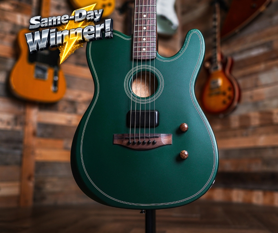 Fender FSR Acoustasonic Standard Telecaster in British Racing Green