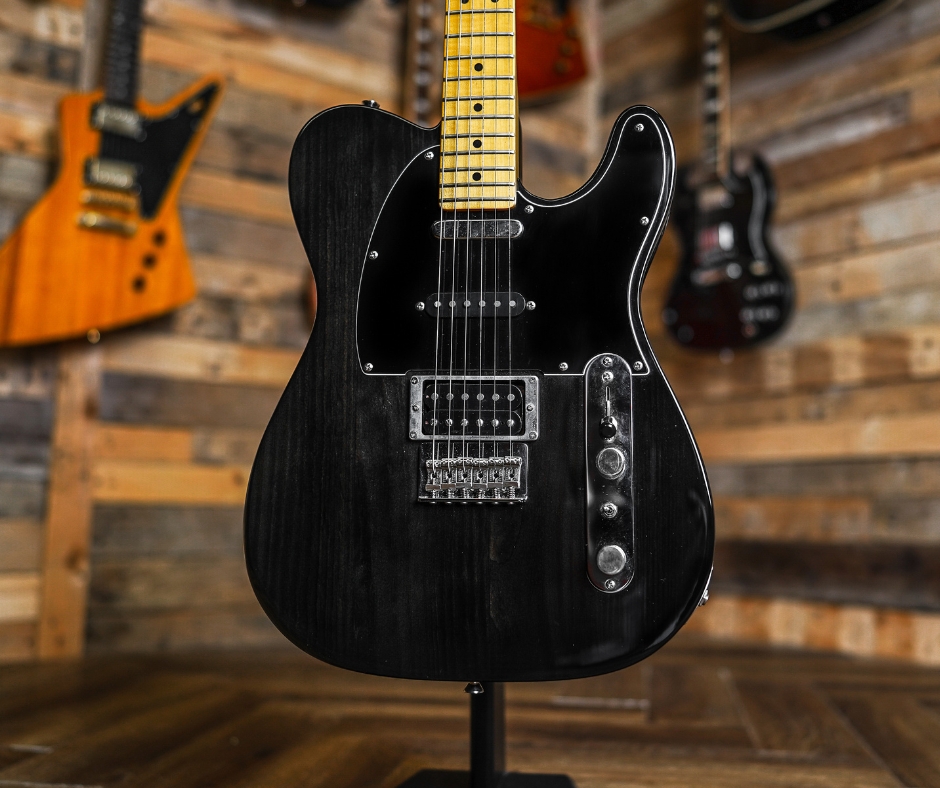 Fender Modern Player Telecaster Plus in Charcoal Transparent