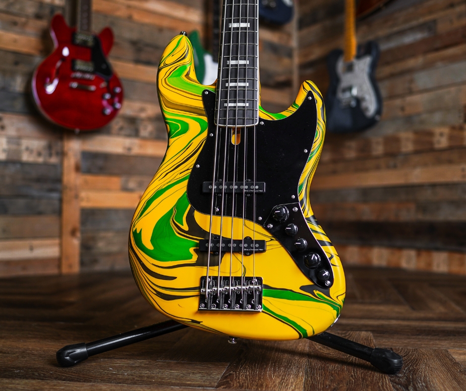 Sire V7 5 New Gen 5-String Bass in Yellow Swirl