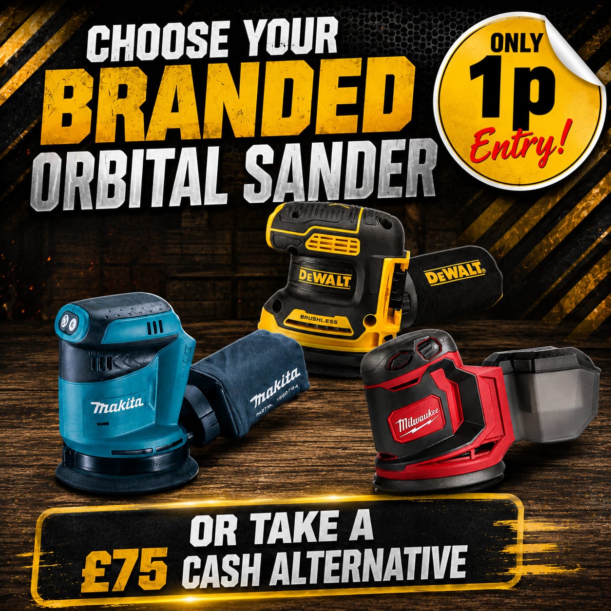 Auto Draw – 18v Orbital Sander Of Your Choice #4