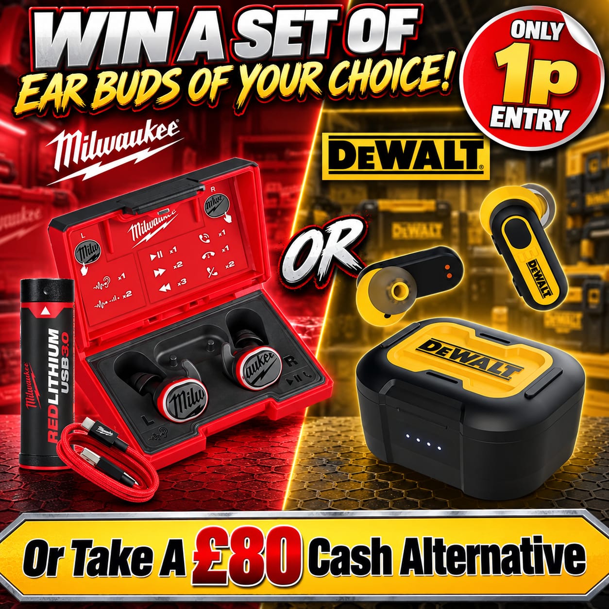 Auto Draw – Choice Of Jobsite Bluetooth Ear Buds #18