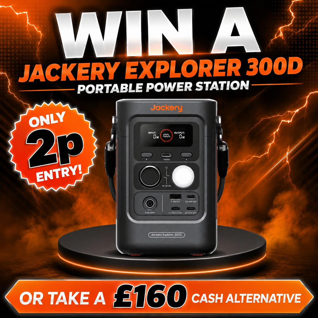 Auto Draw – Jackery Explorer 300D Portable Power Station- 288Wh