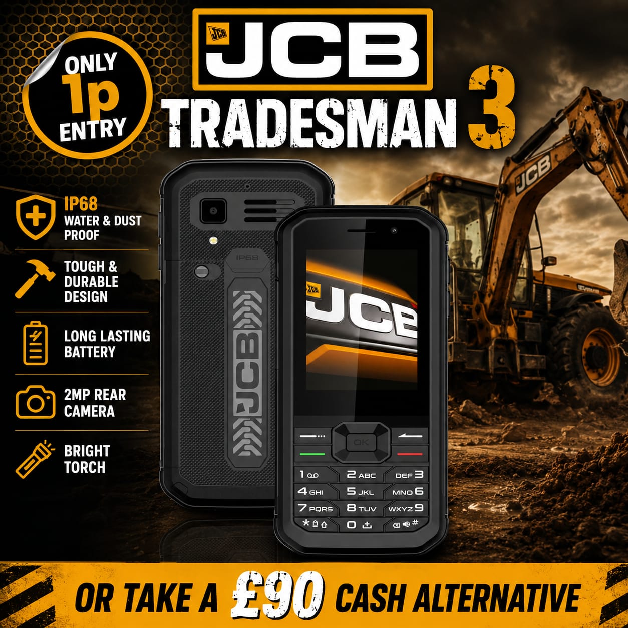 Auto Draw – JCB Tradesman 3 Mobile Phone