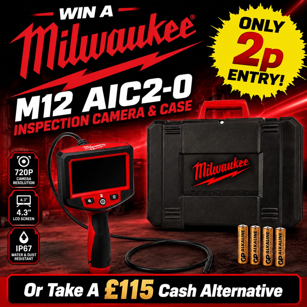 Auto Draw – Milwaukee AIC2-0 Gen 2 Inspection Camera With Case