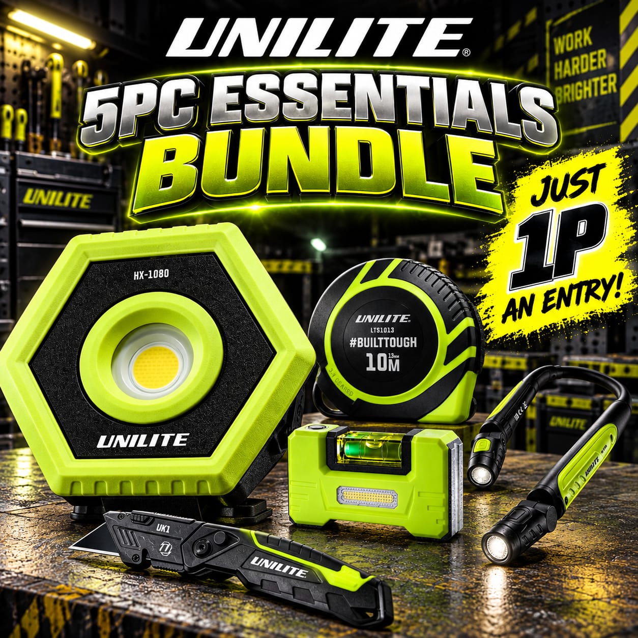 Auto Draw – Unilite 5pc Essentials Bundle