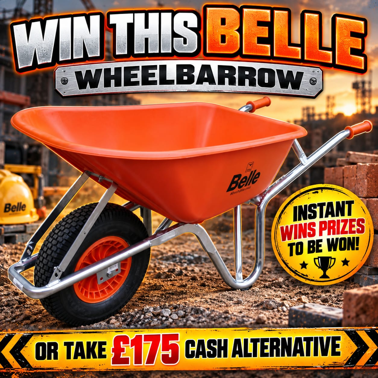 Belle Warrior Wheel Barrow Or £195 Cash (+ Instant Wins)