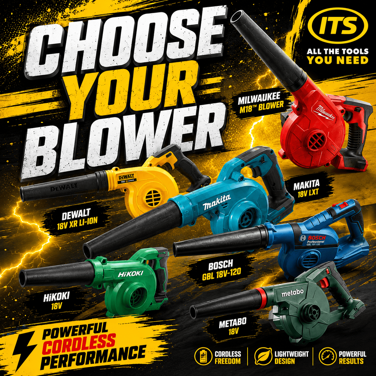 Branded 18v Mini Blower Of Your Choice