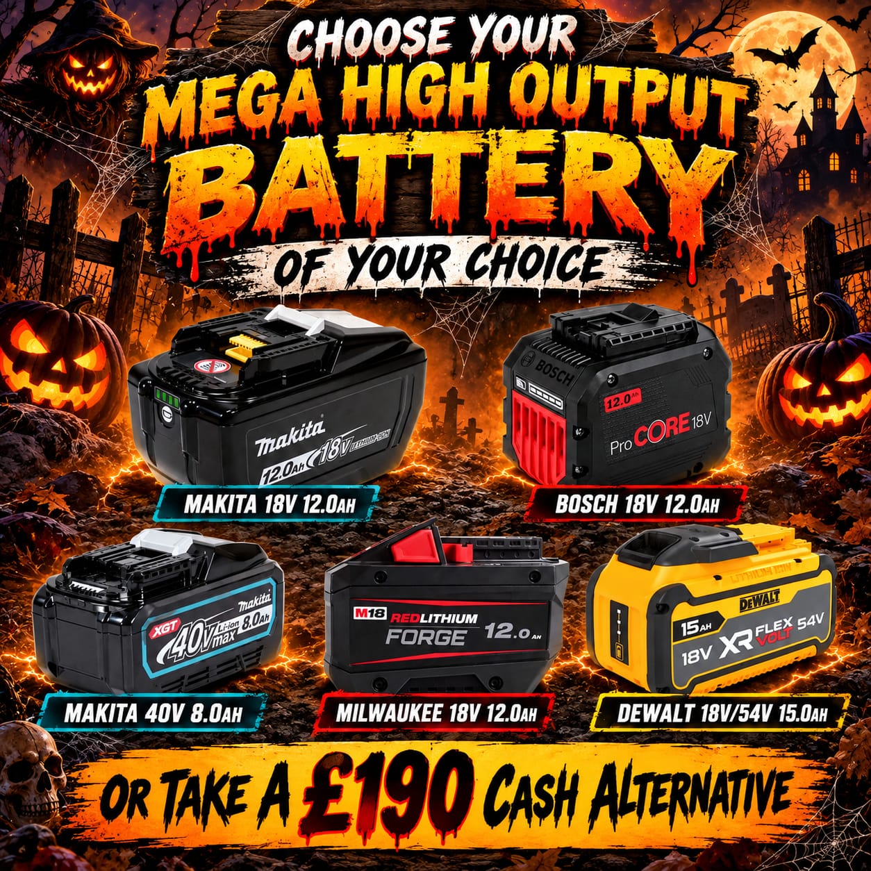 Branded Mega High Output Battery Choice #7