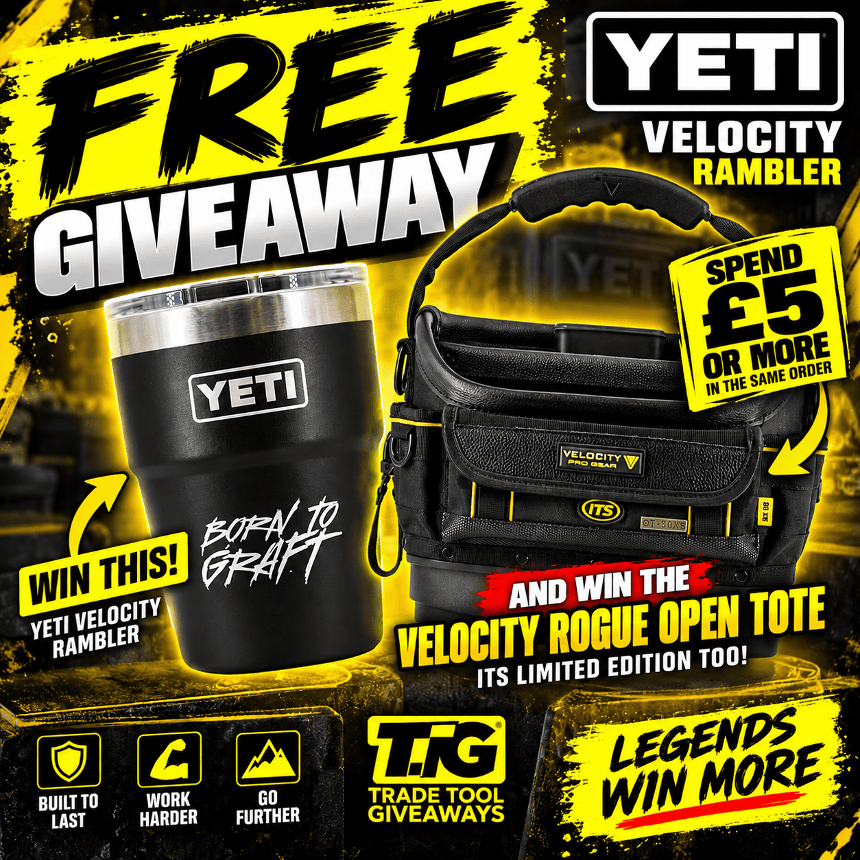 FREE TO ENTER – NEW YETI Velocity Rambler | Spend £5+ To Win Both!!!