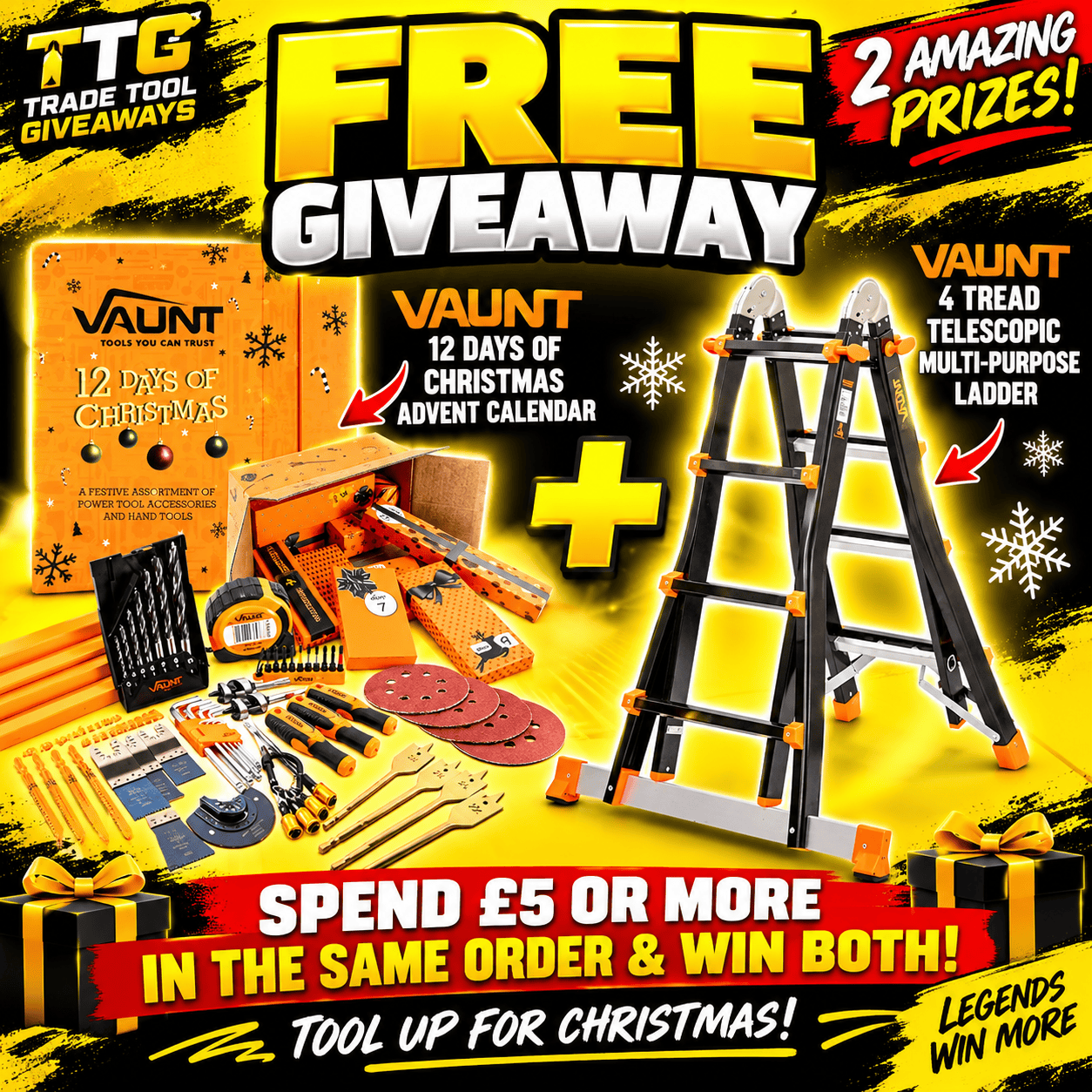 FREE TO ENTER – Vaunt 12 Days Of Xmas Advent Calendar | Spend £5+ To Win Both!!! #2