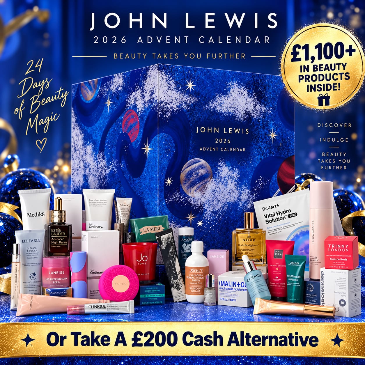 John Lewis Beauty Advent Calendar 2026 – £1100+ Worth Of Goodies!